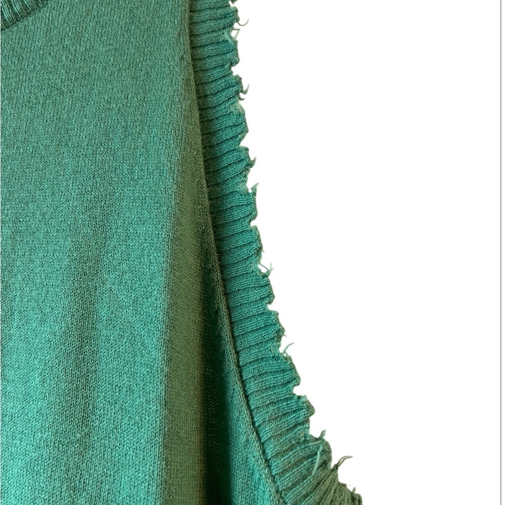Minnie Rose cashmere and cotton frayed tank - Picture 8 of 11